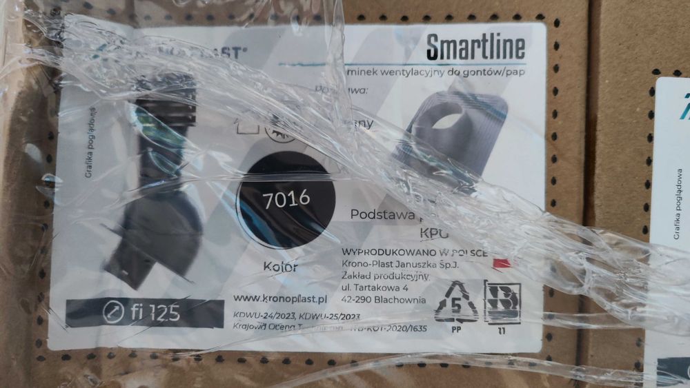kominek wentylacyjny KRONO-PLAST Smartline fi125