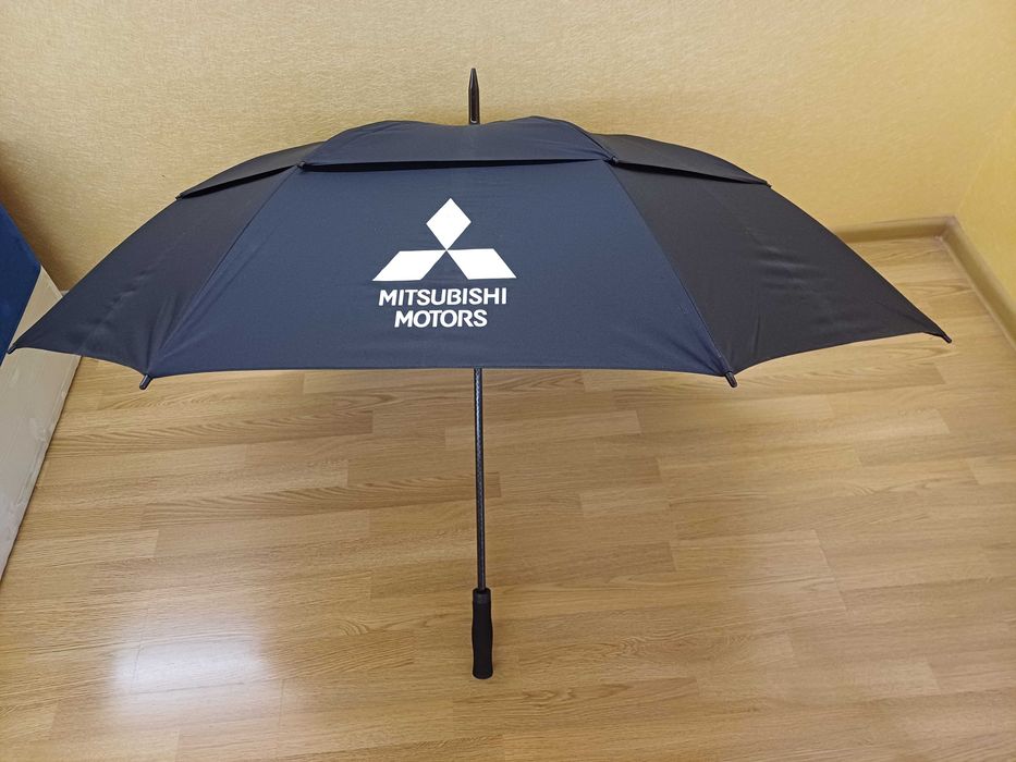 Зонт большой мужской качественный Mitsubishi Motors оригинал для двоих