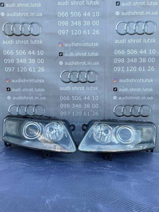 Комплект передніх фар ксенон Audi A6 C6 дорест (2004-2008)