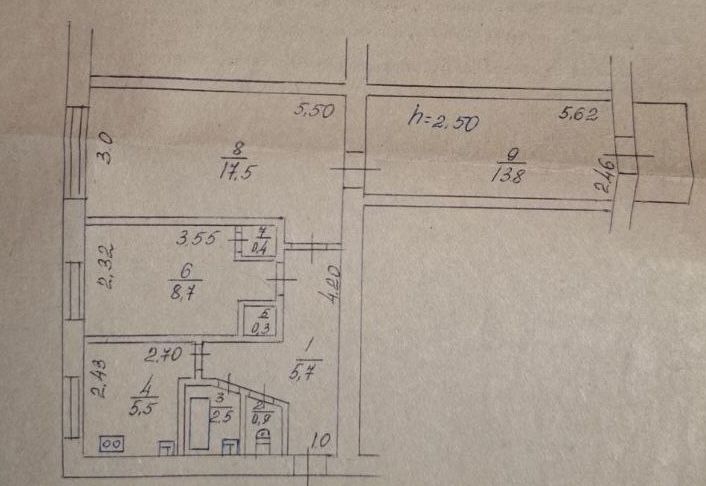 Продаж 3 к.квартири 56м2