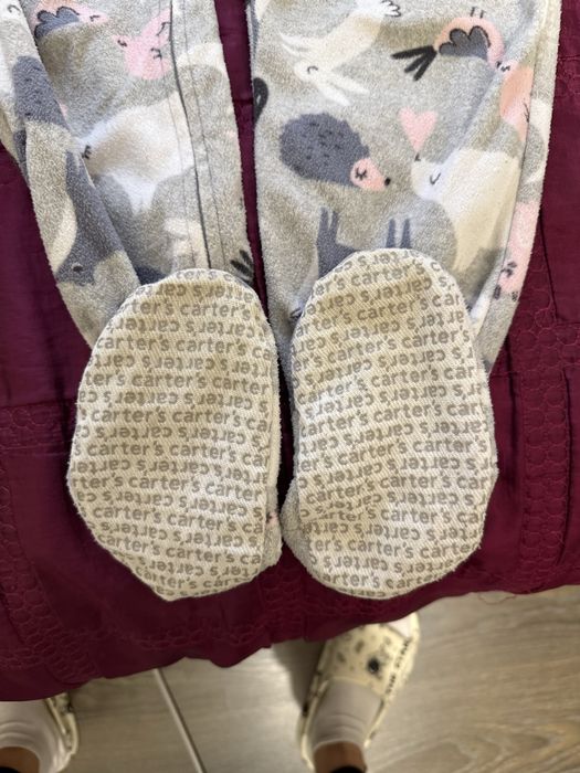 Флісова піжама carters 5t на дівчинку, ромпер