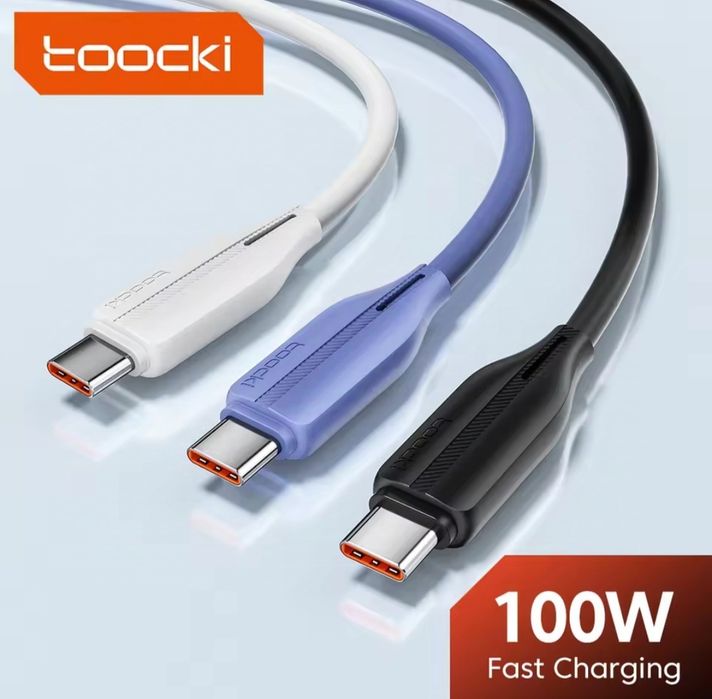 Кабель Toocki 100w, USB-A Type-C.