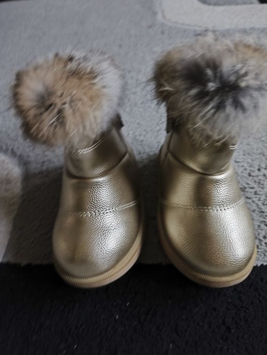 Buty zimowe śniegowce dla dziewczynki r 25