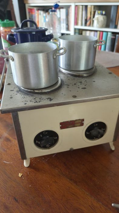Stare zabawka dla dzieci kuchenka elektryczna vintage PRL