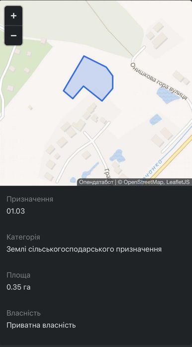 Продаж земельної ділянки в Брюховичах біля лісу