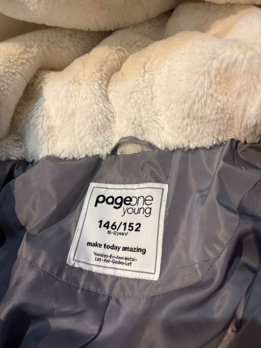 Płaszcz kurtka zimowa dziewczęca 146/152 10 / 12 lat