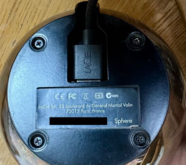 LaCie Sphere by Christofle – Dysk Kolekcjonerski 1TB (2014)