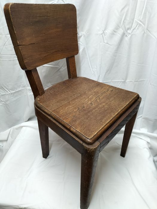 Cadeira de carvalho Maciço