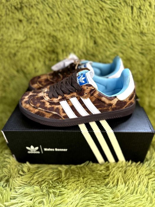 Кросівки Adidas Samba x Wales Bonner (леопард)