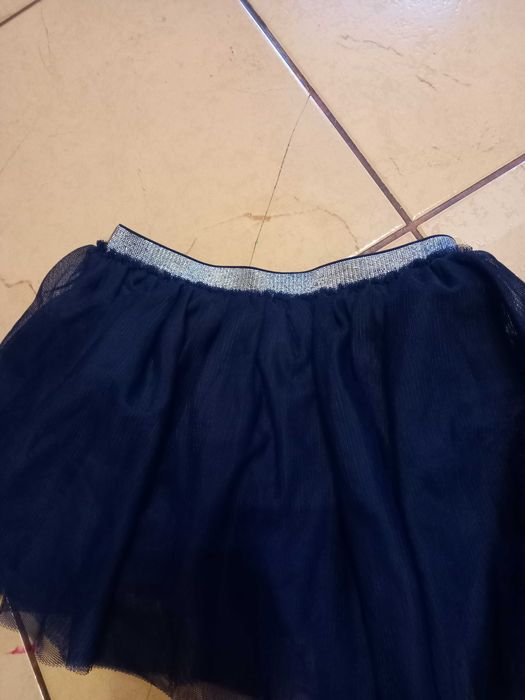 Spodnica granat i czarna 92 2/3 lata eleganckie