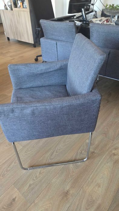 6 Cadeiras Sala Jantar Cinzentas