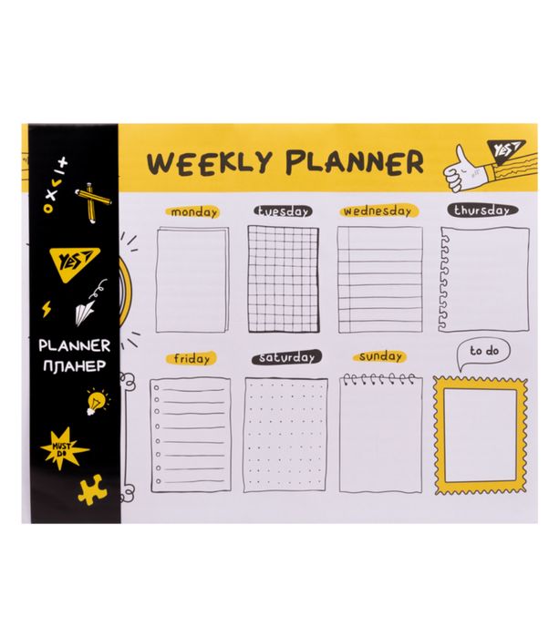 Настільний планінг YES річний 34.5 х 27 см 52 аркуші