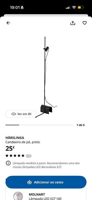 Candeeiro - IKEA Hårslinga