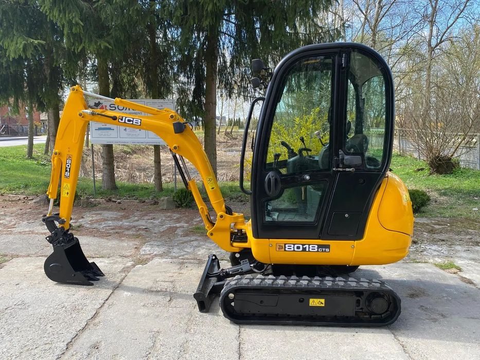 JCB 8018cts | 2008r | tylko 1910mtg | po przeglądzie | FV  JCB 15c-1 8018 8016 8014 19c 1
