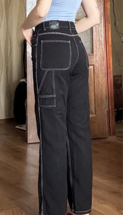 Трендові джинси з контрасними швами y2k опіум sk8 rare