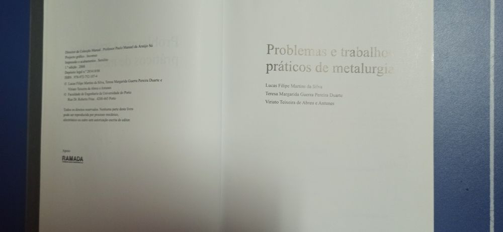 Problemas e trabalhos práticos de metalurgia