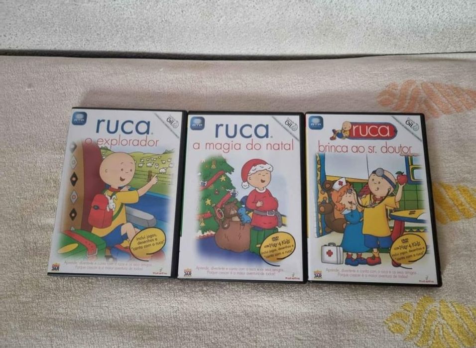 3 DVDS Infantis do Ruca