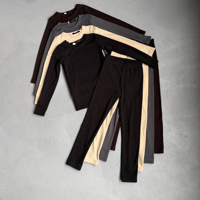 Термобілизна дитяча бавовна на флісі різні розміри і кольори