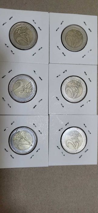 Moedas Comemorativas Euro - Áustria, Bélgica, França, Portugal