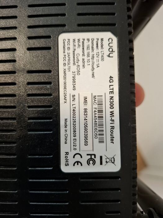 router lte n300 cudy SIM