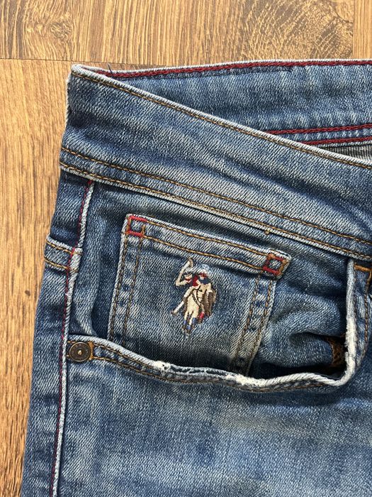 Джинси джинсы us polo ussn slim fit drill drip banda