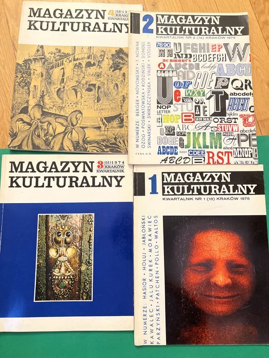 Magazyn kuturalny kwartalnik 4 numery 1975/1974