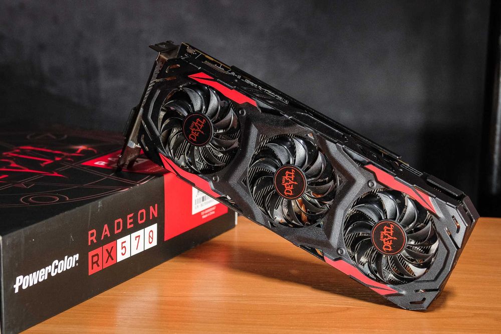 Видеокарта Powerсolor Radeon RX 570 4GB OC 256bit GDDR5 3х вентилятора ...