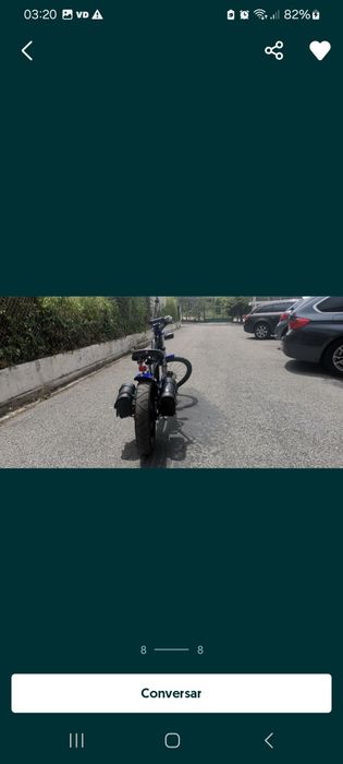 Bicicleta chopper  eléctrica  que da 50km por hora