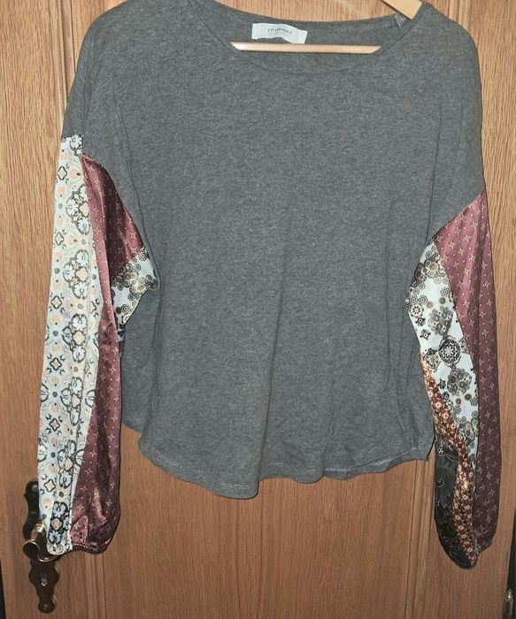 Blusa Promod com mangas acetinadas