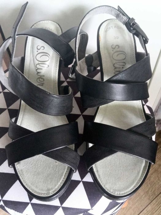 Sandały nowe skóra, S.Oliver r.39