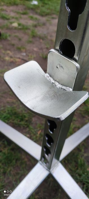 Stojak do przeszkody pojedynczy ocynkowany, ocynk
