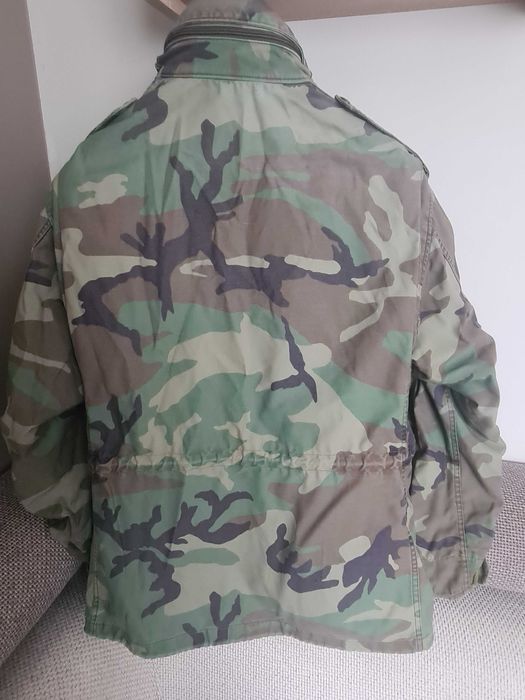 Kurtka m65 woodland Large Regular obszyta