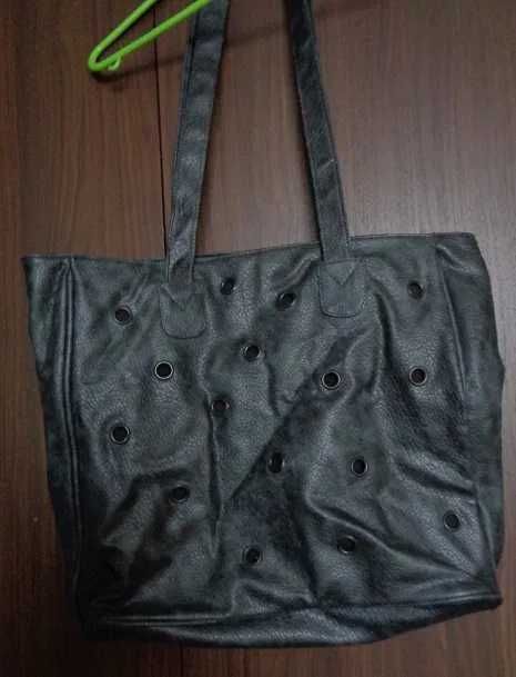 Torebka szara szoperka duża A4