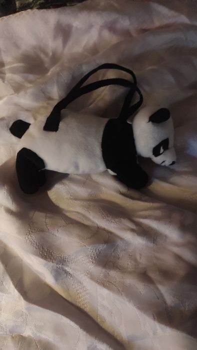 Bolsa panda e urso pano turco