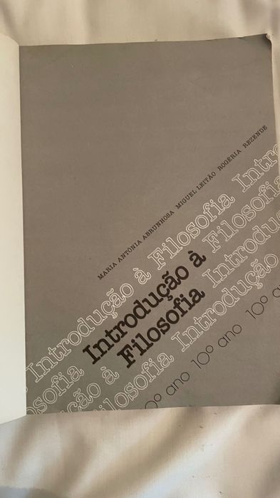 Livro Introdução À Filosofia
