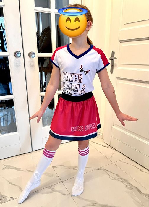 Strój cheerleaderki CheerAngels na 9 lat r.146/152