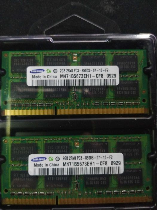 Samsung 4GB (2×2GB) PC3–8500S (1066 MHz) DDR3 SODIMM64751560491139120