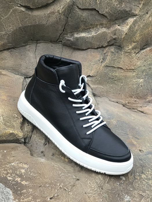 Чоловічі зимові шкіряні ботинки