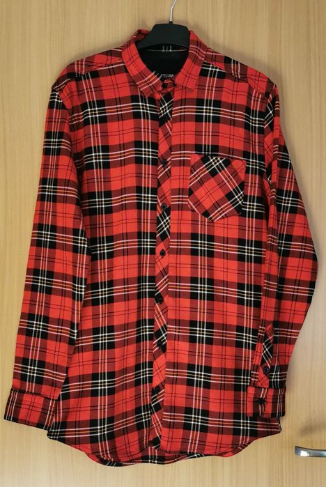 Koszula damska Nowa czerwona w kratę