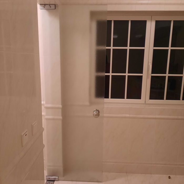 Porta de vidro temperado