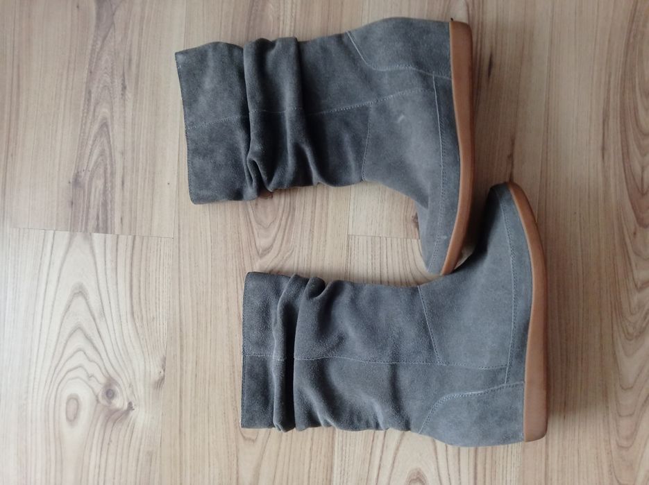 Jesienne botki zamszowe