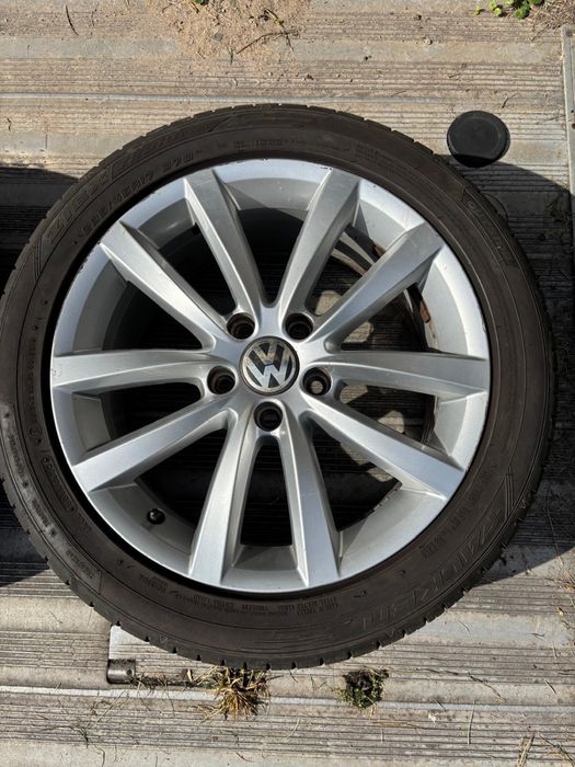 VW Passat B7 oryginalne felgi 17” cali 7.5J ET47 + Opony 235/45 R17