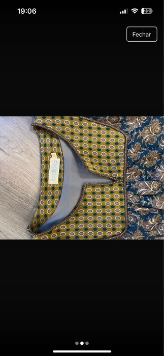 Vestido azul tamanho M