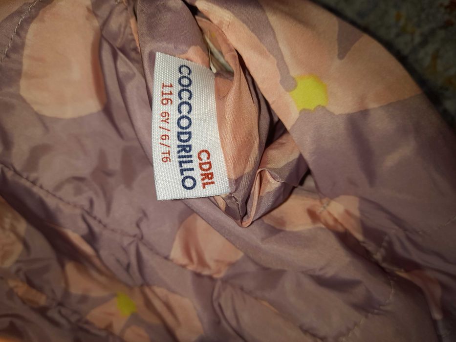 Coccodrillo 116 kurtka przejściowa dwustronna kwiatki