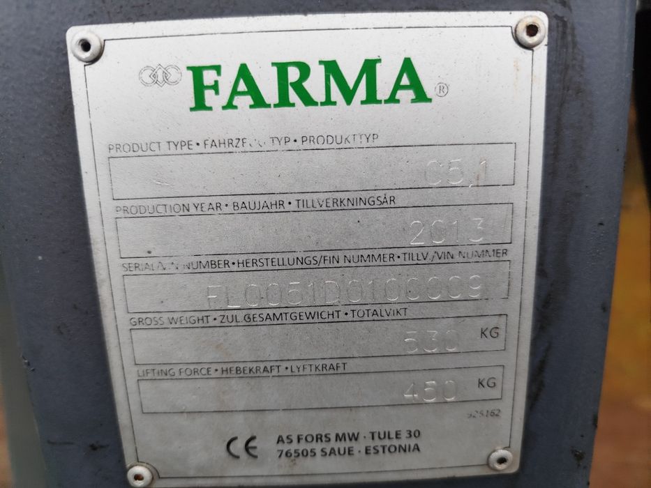 Przyczepa leśna farma 8t