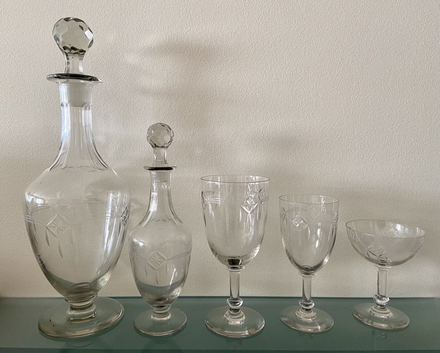 Serviço de copos em cristal