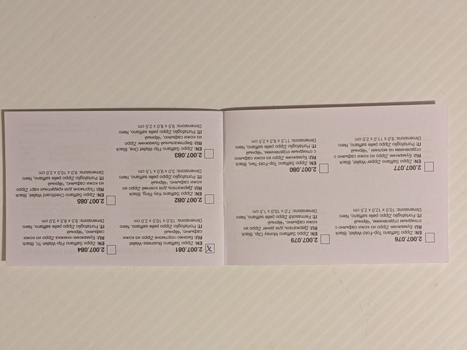 Portfel męski skórzany Zippo Saffiano Business .Nowy. Polecam.