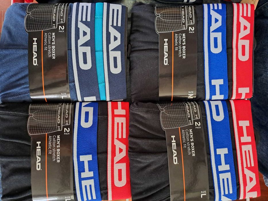 Bokserki HEAD Athletic fit - różne wzory, kolory, rozmiary - dwupaki