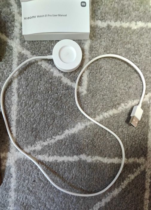 Zegarek Xiaomi watch 1 pro srebrny 2 paski + kabel