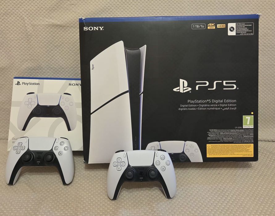 Nowe PlayStation 5 Digital 1TB 2 pady
